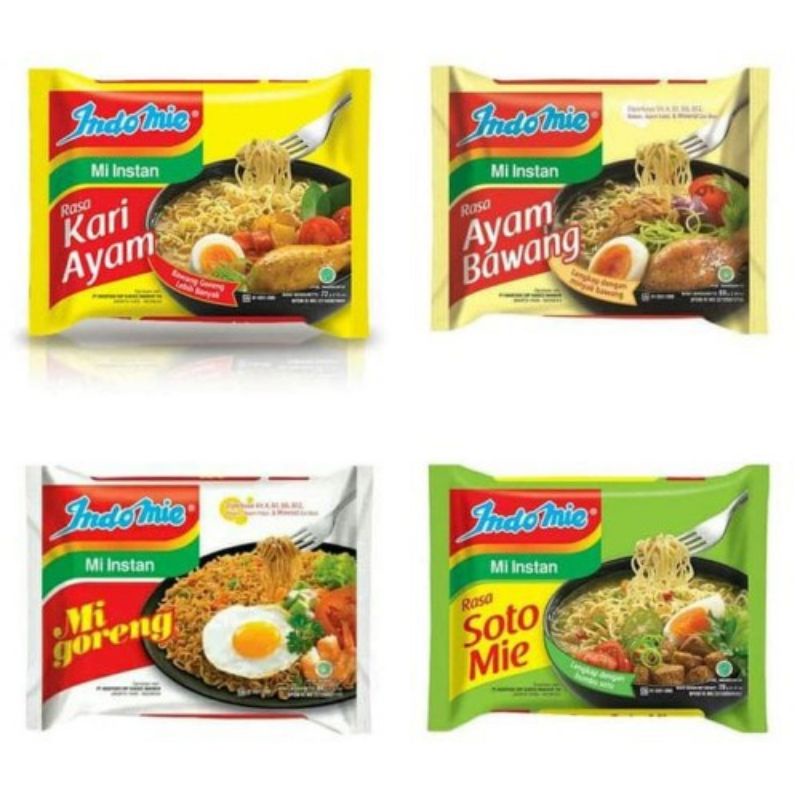 

Mie Instan Indomie Produk Indonesia Best Seller All Varian