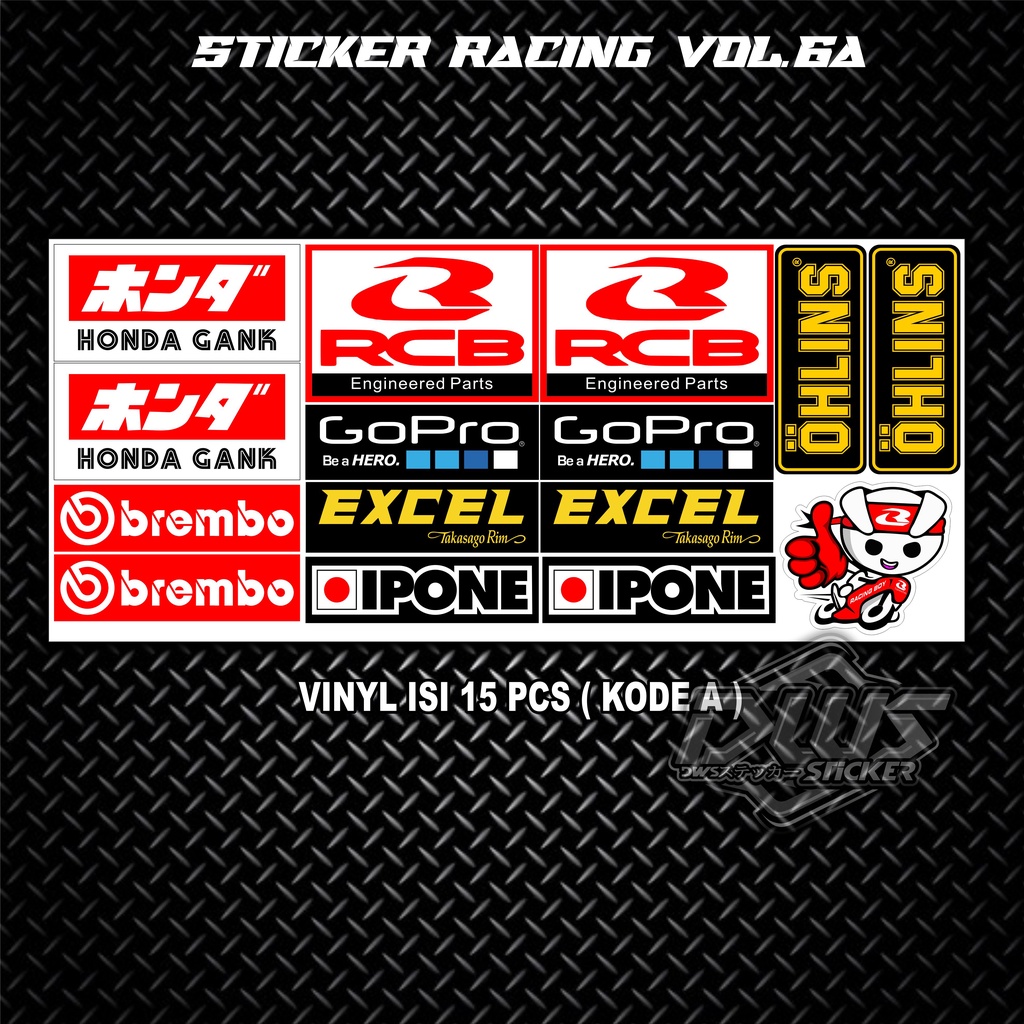 STICKER RACING STIKER PACK / STIKER MOTOR / STICKER VARIASI