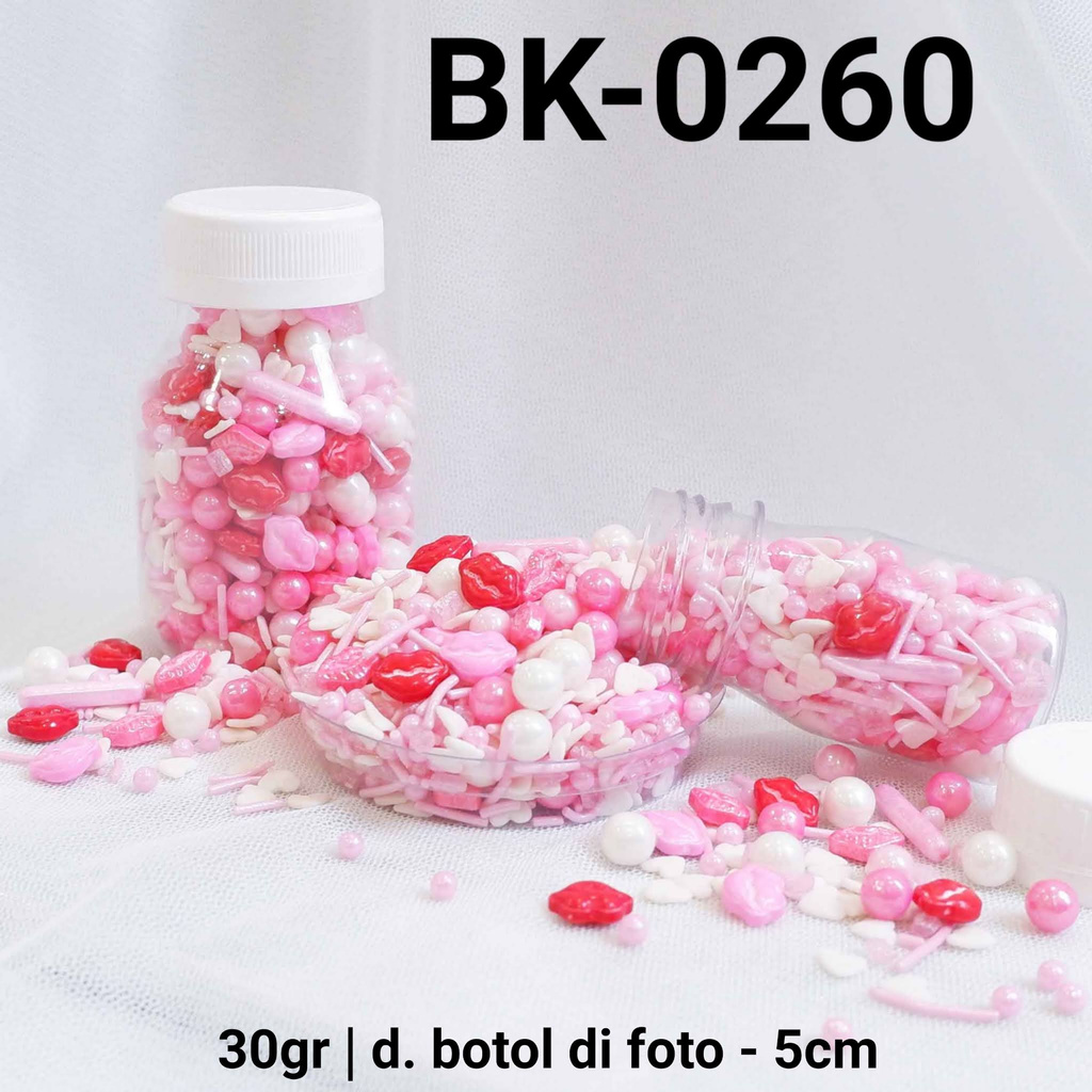 

BK-0260 Sprinkles sprinkle springkel 30gr bibir hati pink valentine yamama baking grosir murah sprinkles cake dekorasi mutiara trimit decoration story sprinklestory sprinklesstory sprinkle story yamama baking