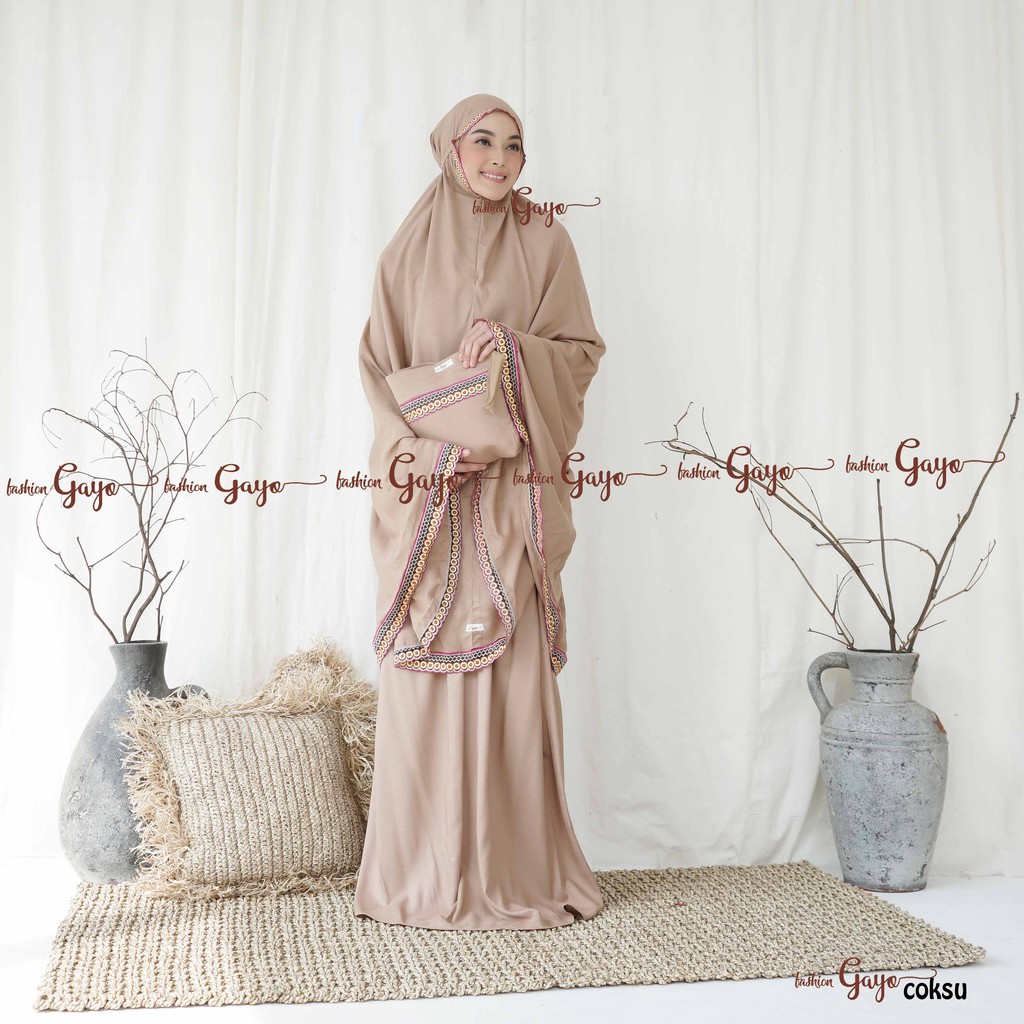 Mukena bali katun rayon 2in1  Aneesaseries