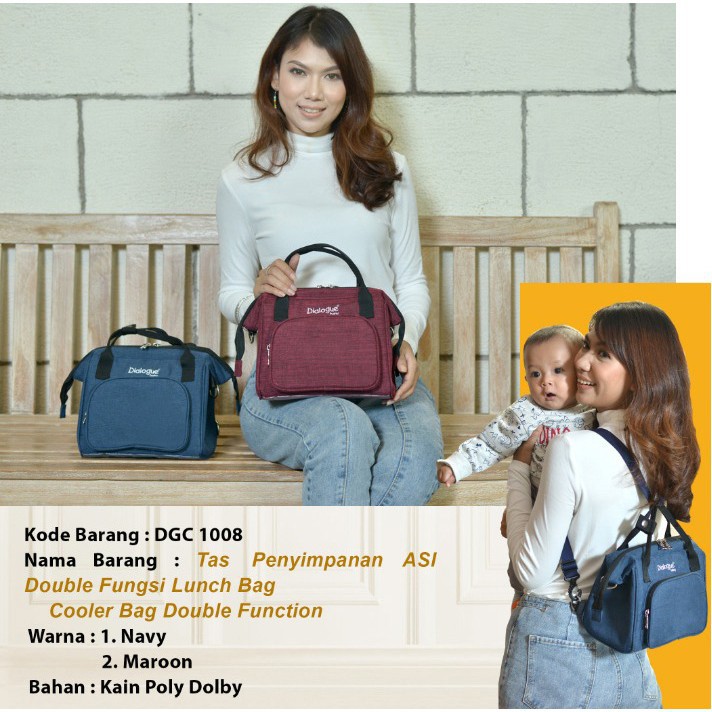 Dialogue Cooler Bag Tas Penyimpan Asi Double Function DGC1008