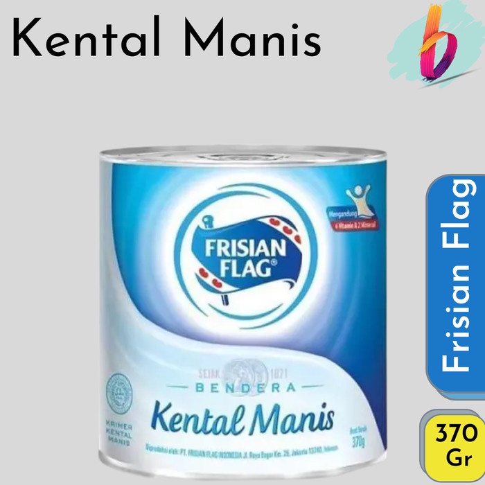 

FRISIAN FLAG Susu Kental Manis 370g/ Kaleng - Putih