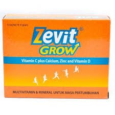 Zevit Grow Effervescent Sachet Multivitamin | Shopee Indonesia