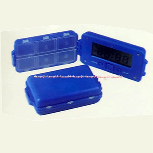 Galena Medicine Storage Box Alarm Reminder Tempat Kotak Obat Dengan Bunyi Pengingat Galenna