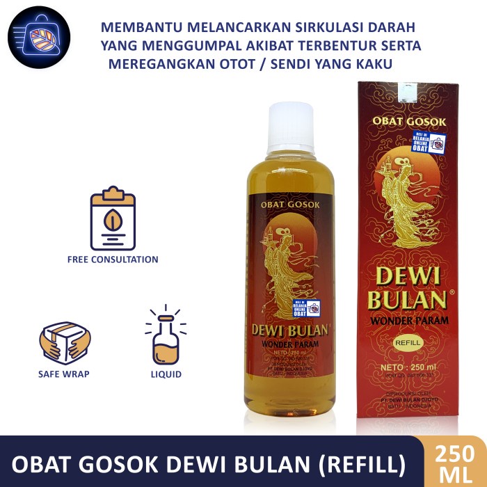 COD OBAT GOSOK DEWI BULAN 250ML // Minyak gosok nyeri otot dan sendi
