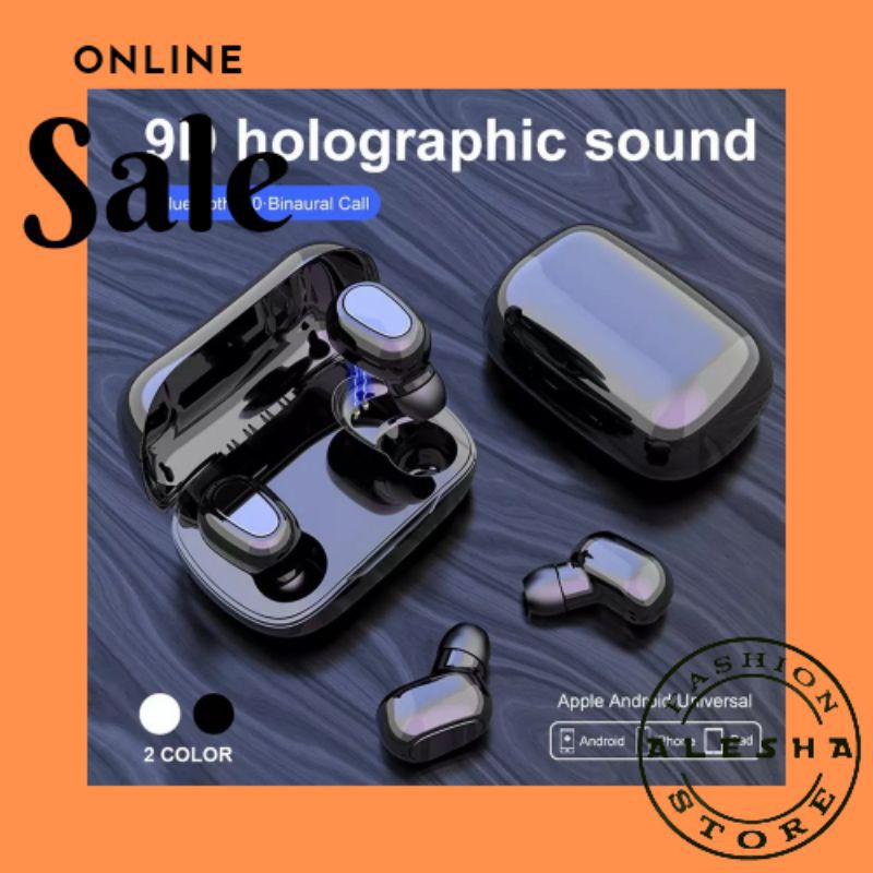 TERMURAH..  TWS L21 EARPHONE WIRELESS BLUETOOTH UNTUK SEMUA SMARTPHONE