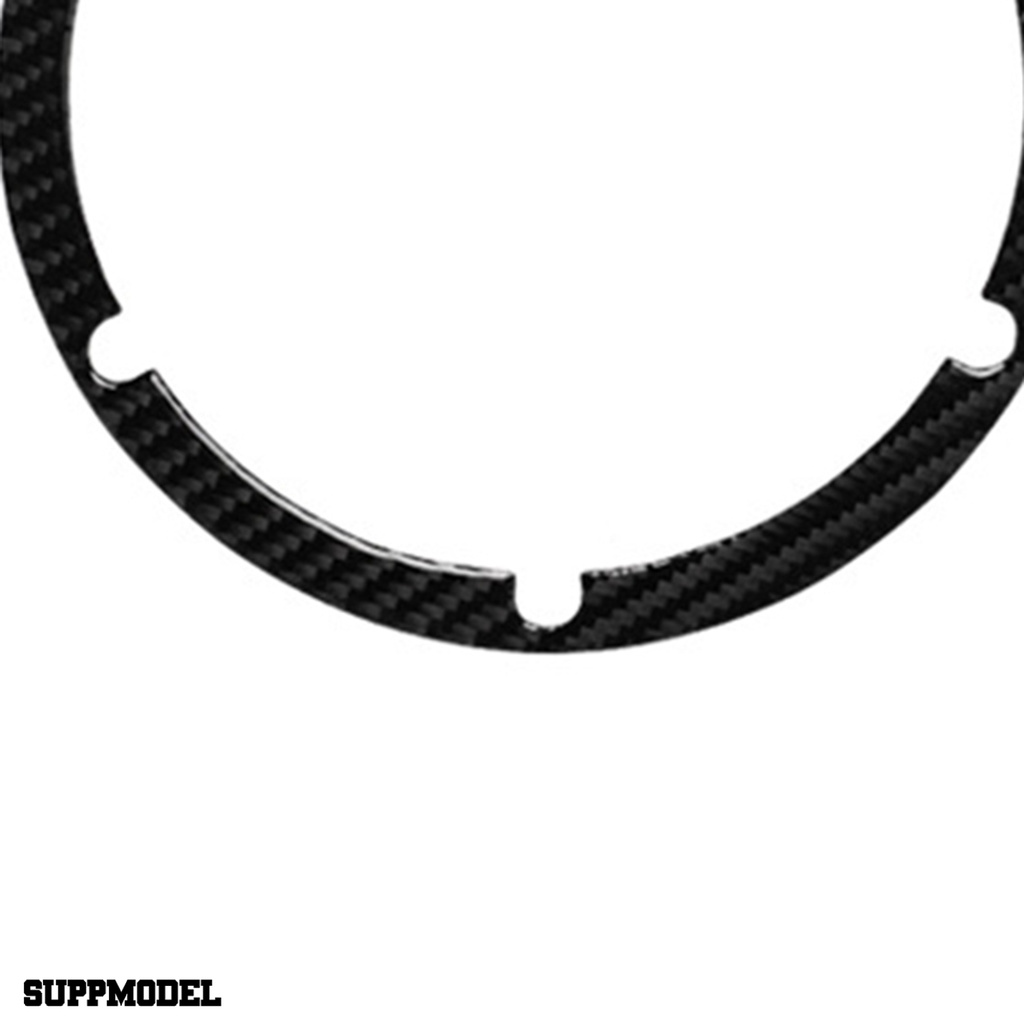 Smodel 2 Pcs Sticker Dekorasi Stir Mobil Nissan 06-09 / 350z Bahan Serat Karbon Anti Air