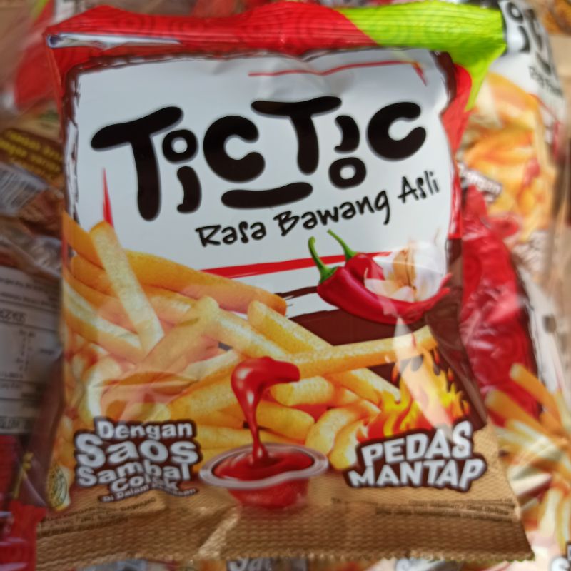 

Tic Tic Crunchy Stick Rasa Bawang Asli Pedas Mantap Siantar Top 20 Gram