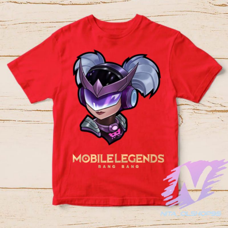 baju anak kaos anak mobile legends hero wan wan