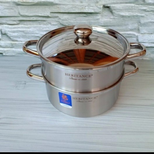 (SUSE) DANDANG/STEAMER 24CM W/SS LID #BP121524 BIMA