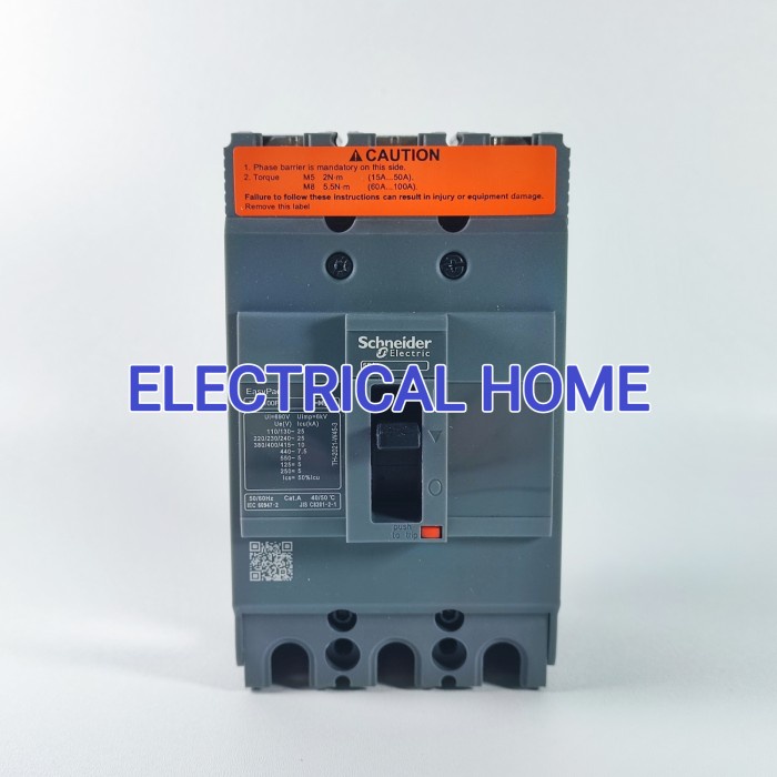 MCCB EZC100F 3Pole 10kA 415VAC 50A