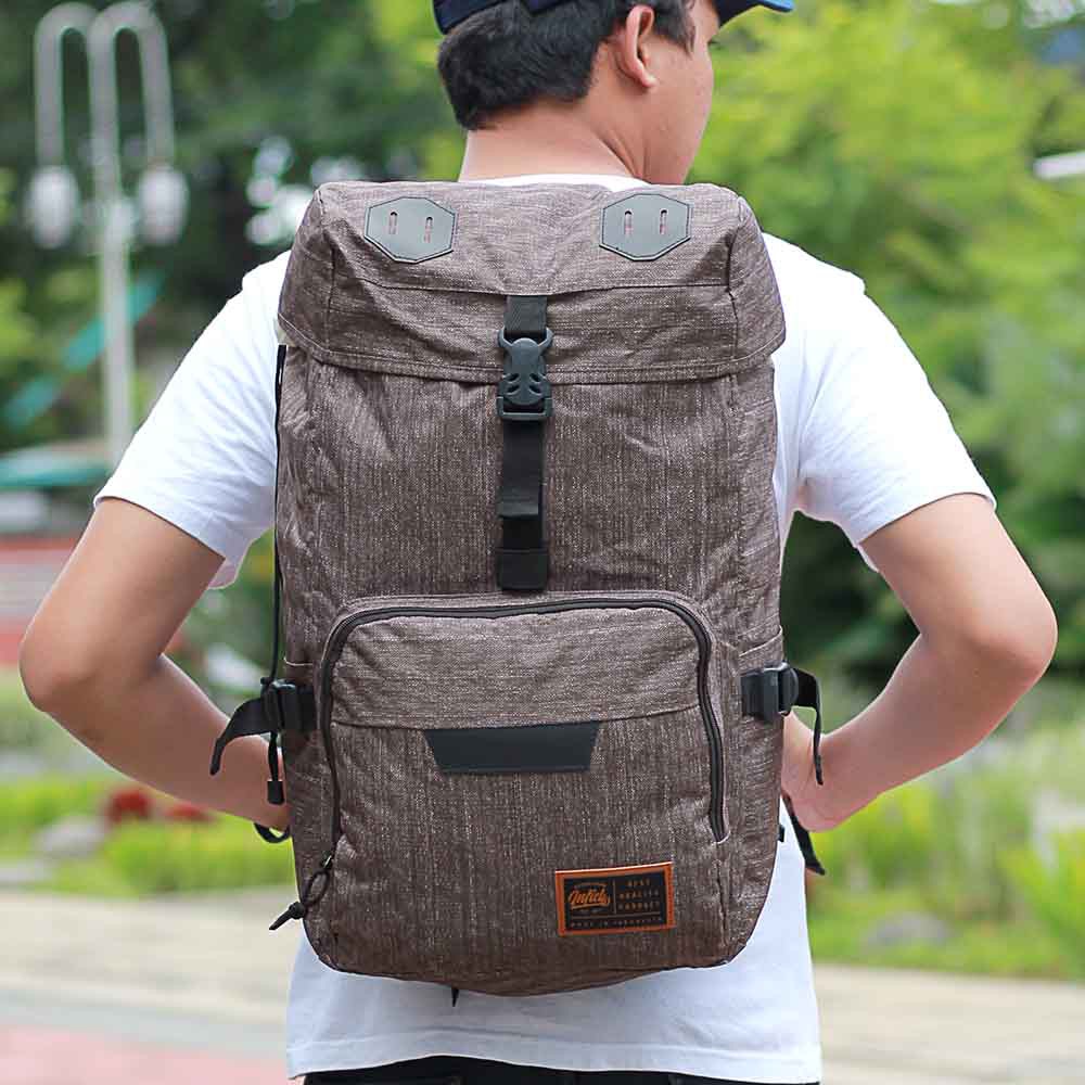 Backpack Pria Wanita Ransel Traveling Inficlo Original Tas Punggung Laptop Dolby Canvas