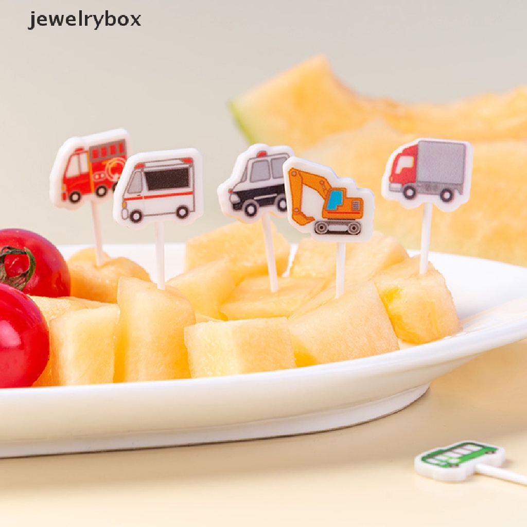 (jewelrybox) Set Garpu Buah / Kue / Dessert Motif Kartun Untuk Pesta / Rumah