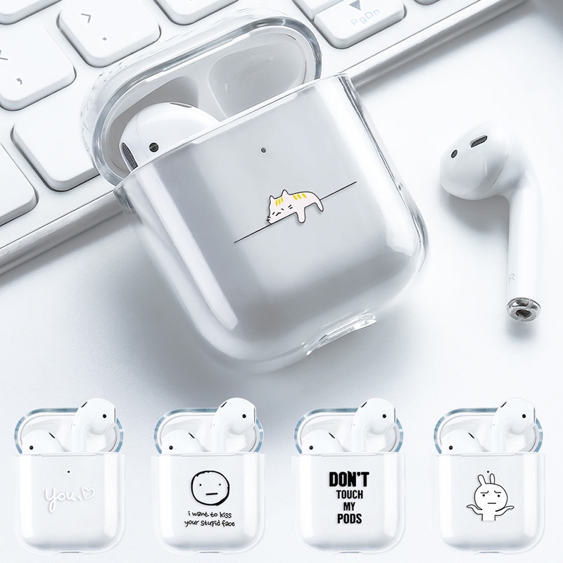 Casing Soft Case Silikon Motif Emoji Lucu Untuk AirPods 1 / 2