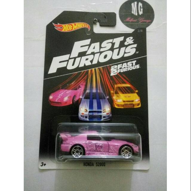 Hotwheels honda s2000 fast & furious pink