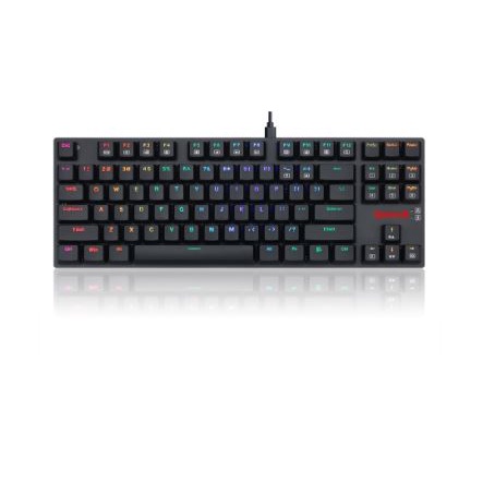 Keyboard gaming redragon mechanical wired usb type-c ultra low 87 keys k607rgb aps tkl k607 rgb k-607