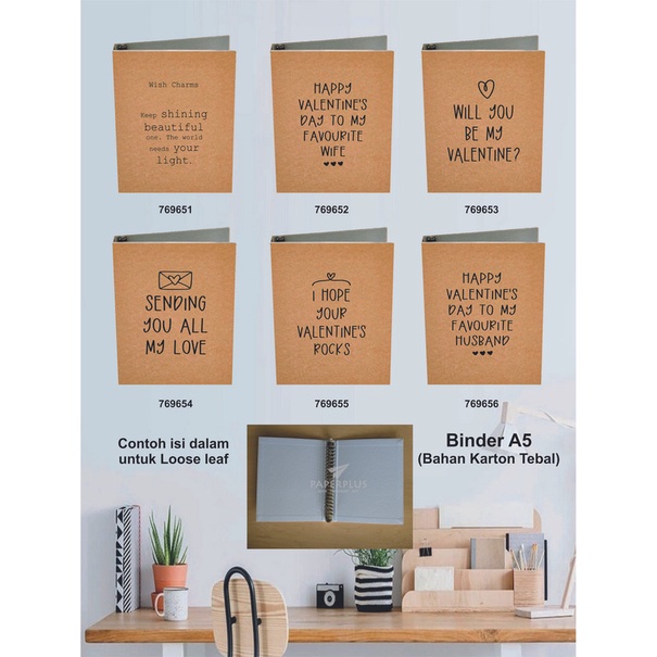 

Binder A5 / Binder Note A5 / Kraft / Set 3038