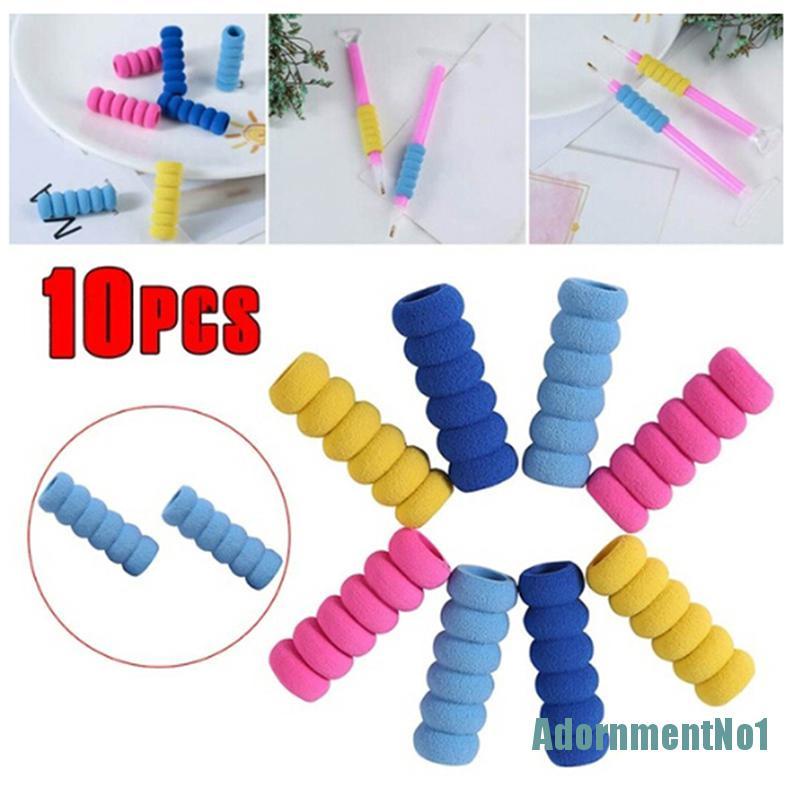 [AdornmentNo1]10 Pcs Soft anti-slip pen sleeve for diamond painting tools drill pen grip