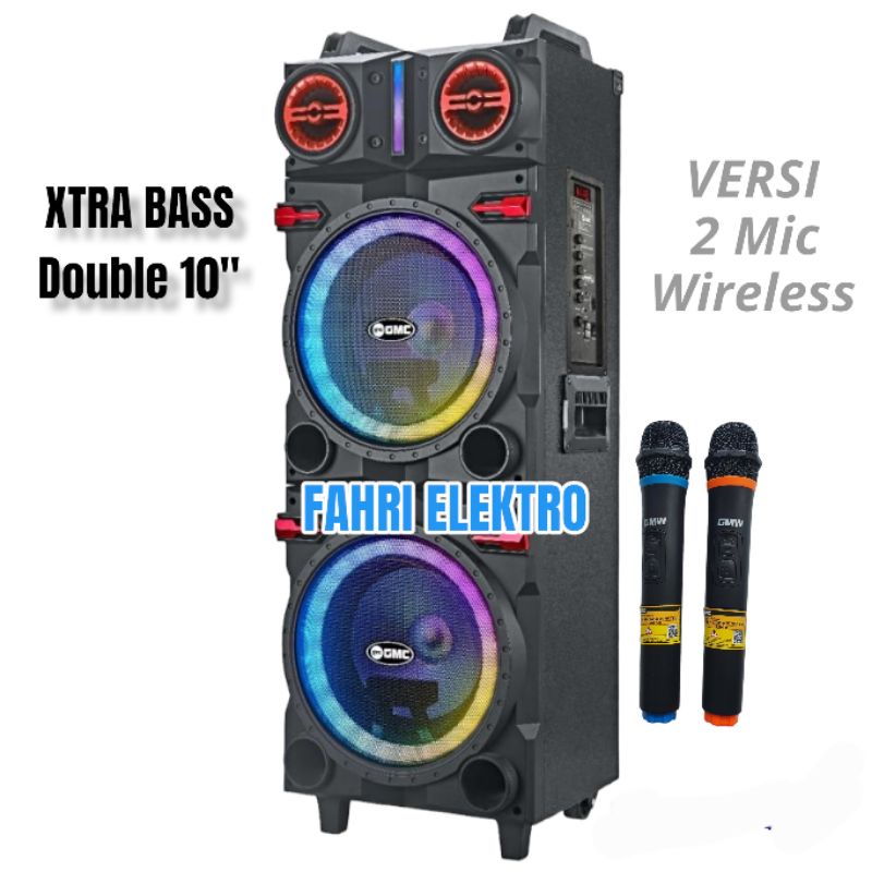 Jual Speaker Portable GMC 897V Bluetooth Karaoke Guitar Extra Bass 2 ...