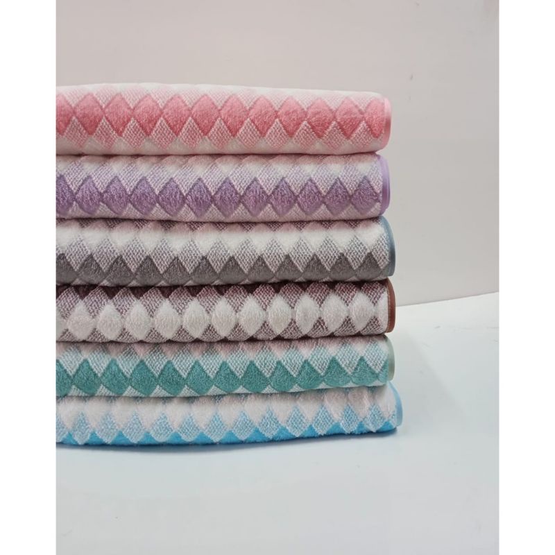 HANDUK DEWASA TOWEL MICROFIBER MOTIF CATUR SIZE 70X150-HANDUK DRWASA MURAH