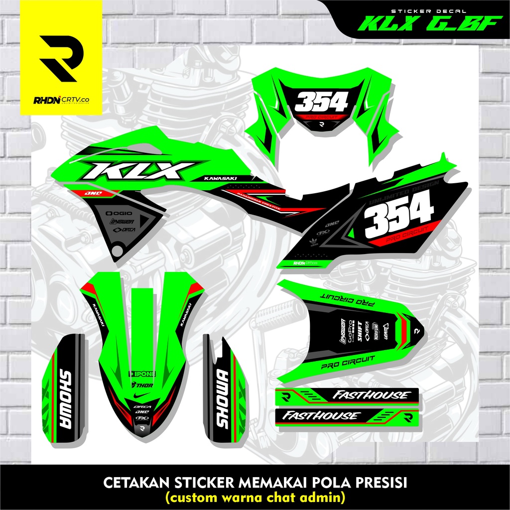 DECAL KLX BF - STICKER KLX BF - STRIPING KLX BF - STICKER DECAL KLX