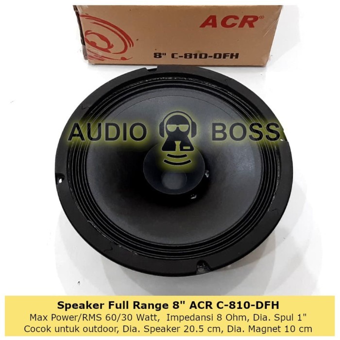 Speaker Full Range 8 inch ACR C 810-DFH / Full Range 8 ACR C 810-DFH