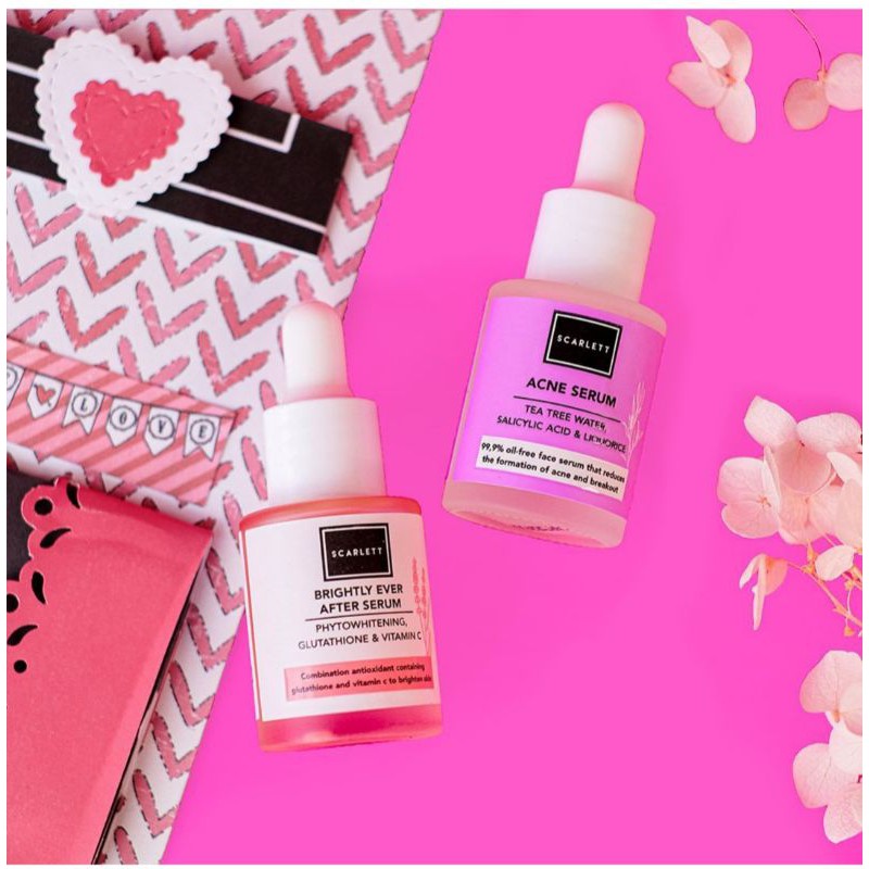 Scarlett Serum Acne / Serum Brightly Scarlett Whitening / Brightly Ever After Serum