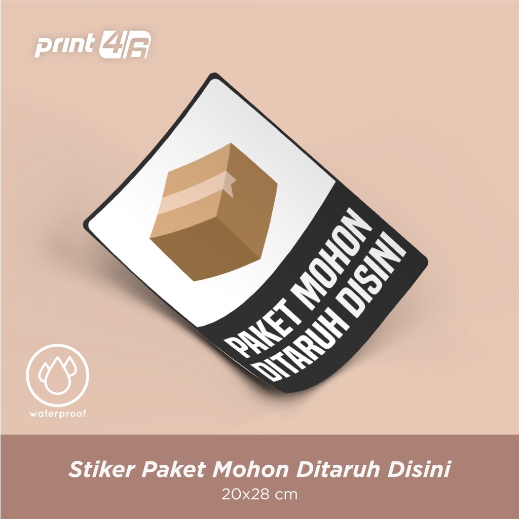 

Stiker Paket Harap Taruh di sini Taro Barang di Keranjang stiker