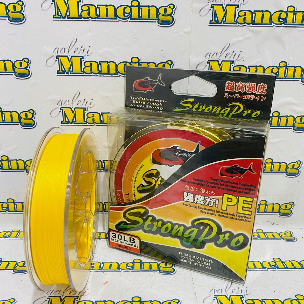 SENAR PE PANCING G-TECH STRONG PRO 300YDS - 30LB - 60LB - 50LB - 40LB