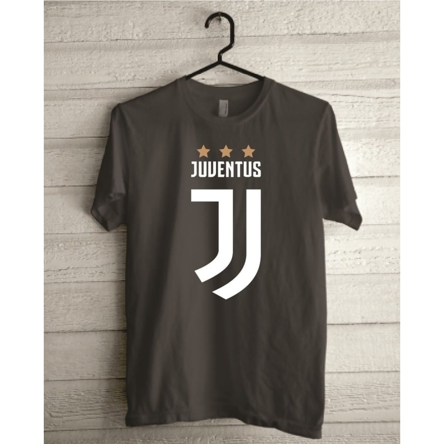 Kaos Tshirt Baju Combed 30S Distro Juve Juventus LOGO JUVENTUS