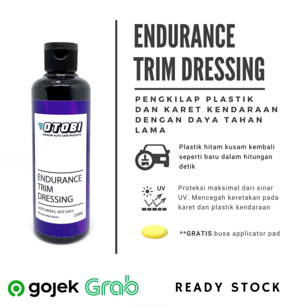 Endurance Trim Dressing Semir Plastik Karet Trim Tahan Lama Otobi All Time