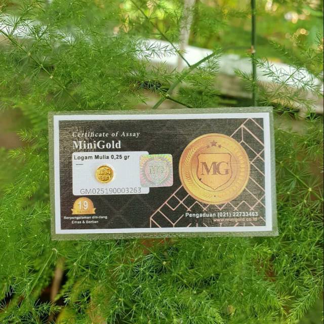 Logam mulia Mini gold 0,25 gram
