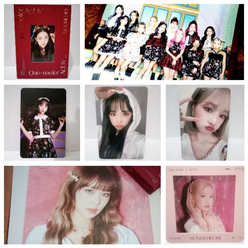 IZONE One Reeler only album Wonyoung, PC Chewon, PC Yuri, AR Chaewon, Hitomi, Poster Yena.