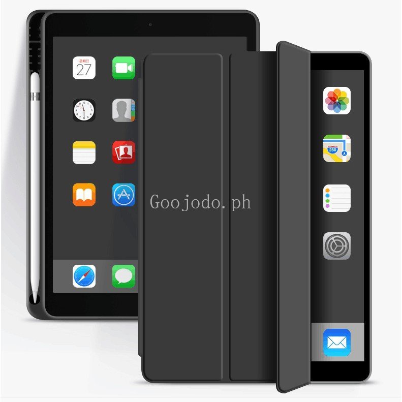Case Pelindung Bahan Silikon Kulit Dengan slot Pena Untuk IPad air 3 2019ipad 10.2 2018 Apple 9.7 inch air Mini 5