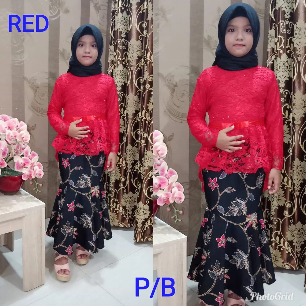 Setelan Kebaya Anak Brukat