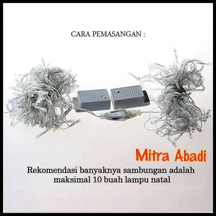 TERLARIS LAMPU NATAL HIAS LED RGB + COLOKAN SAMBUNGAN