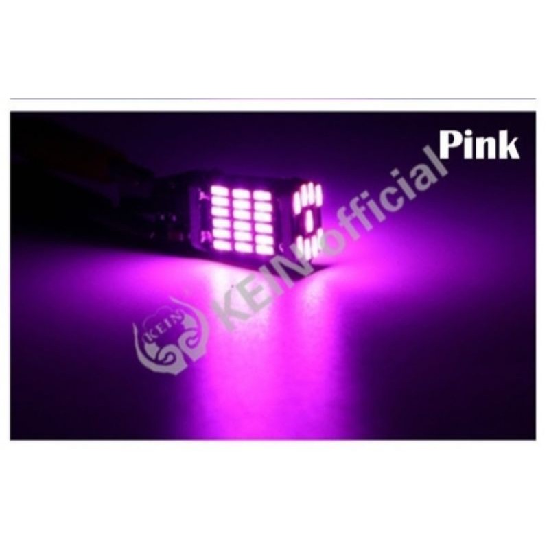 Lampu LED T10 T15 Untuk SEIN - SENJA 45smd 4014 Super Terang-Pink