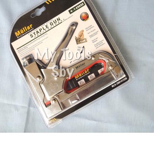 

cbg⭐506 Staples Gun / Hekter Tembak / Alat Tembak Staples Mollar 3 in 1 Serbaguna 4-14 mm [MU46],!