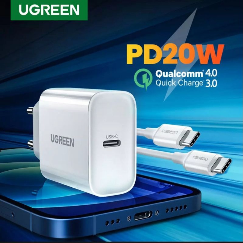 Ugreen Charger 25W 20W Quick Charge 3.0 4.0 for Android Usb C Support Power Delivery