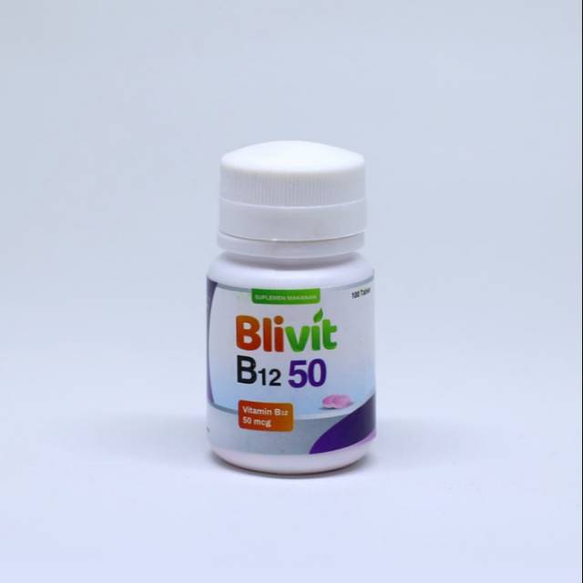 Suplemen vitamin B12 50mcg 100 tablet