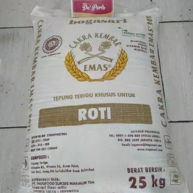 

TERMURAH Tepung Cakra Kembar Emas 25kg