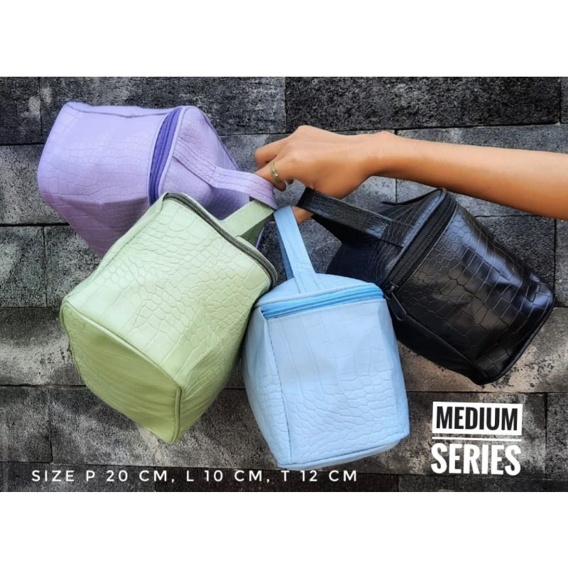 MANO POUCH KOSMETIK MODEL KERANJANG  STYLISH SUPER MURAH