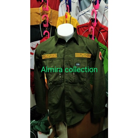kemeja tactical hijau BPBD