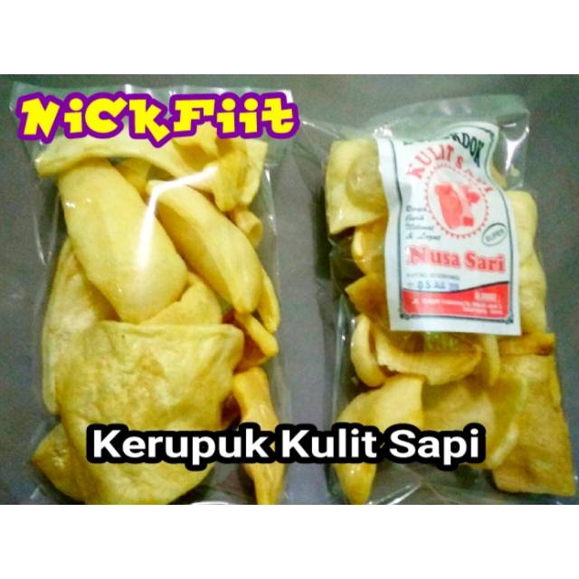 

Kerupuk Kulit Sapi / DoRokDok Asli Garut 100 gram