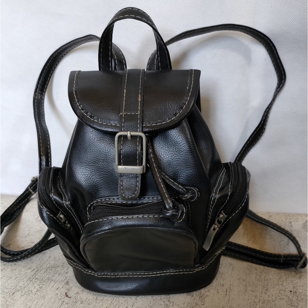 TAS RANSEL MINI HITAM WANITA BACKPACK PL PRELOVED SECOND