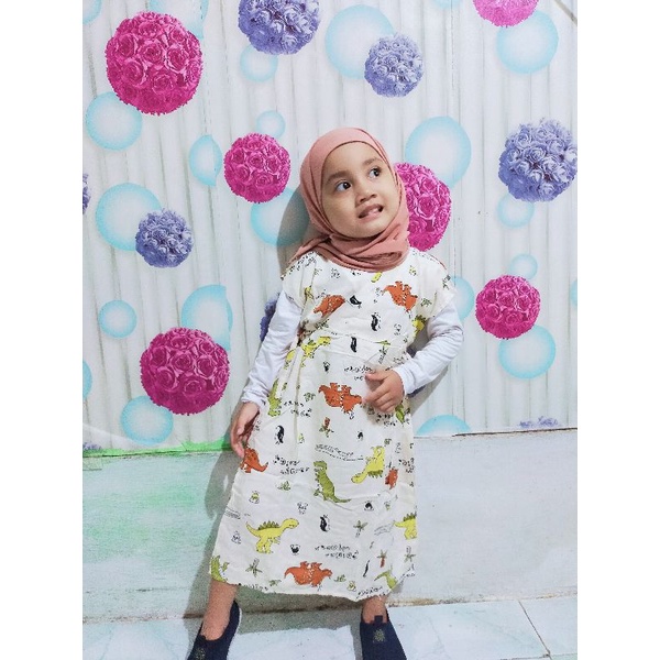 (Bisa COD)Dress anak kimono/Daster anak kimono/Daster anak bahan rayon adem/Baju anak
