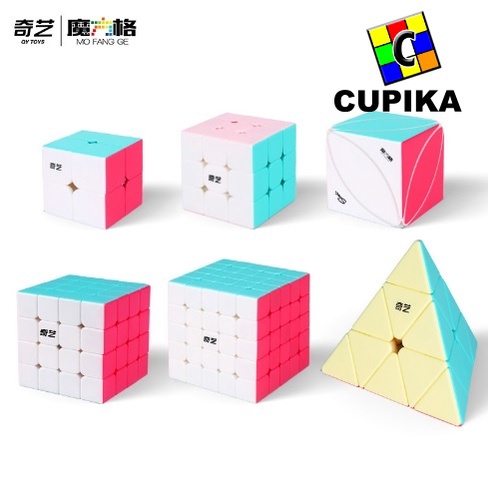 Rubik 4x4 Qiyi 4x4x4 Stickerless macaron 4 Marcaroon Marcaron