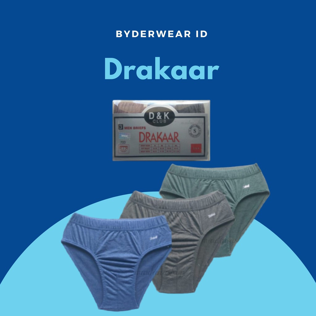 Celana dalam pria DRAKAAR (ISI 3 PCS)
