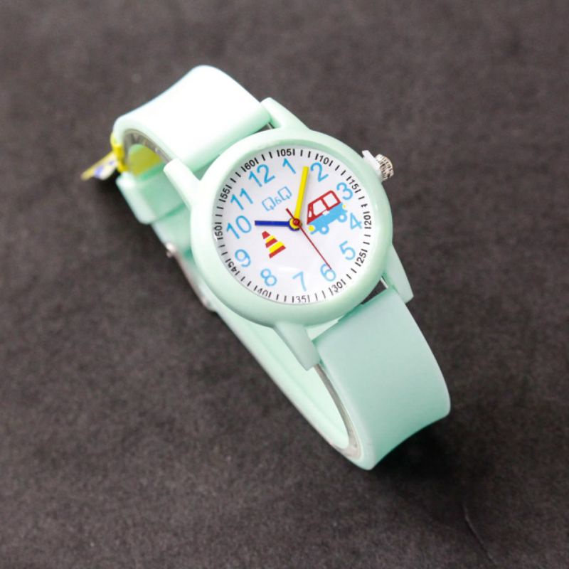 JAM TANGAN WANITA Q&amp;Q QQ ANALOG / JAM TANGAN WANITA FASHION QnQ TALI RUBBER WARNA