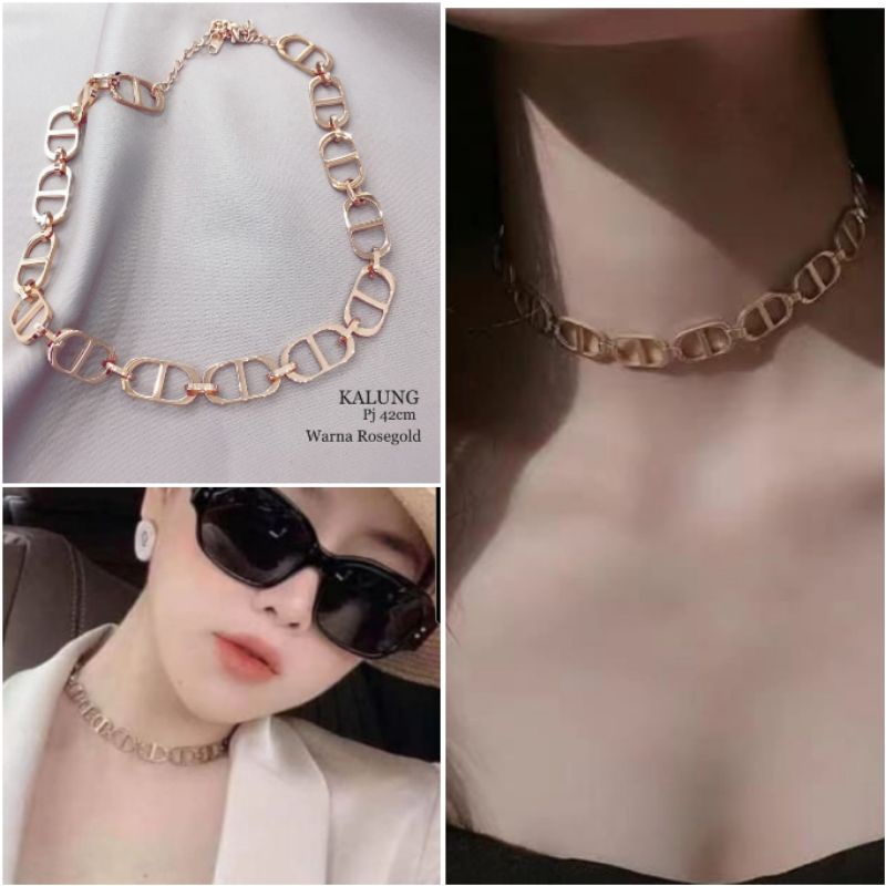 Restok Kalung Titanium Asli Premium Quality Anti Karat Necklace Stainless Steel ori t0